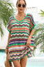 beachsissi Fashion Color Block Knitted Swimsuit Cover Up