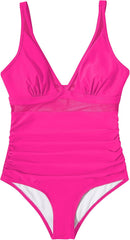 Ocevara Ocevara - Women Sexy Mesh Tummy Control Swimsuit Push Up High Waisted Bathing Suit - image 18