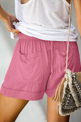 Ocevara Ocevara - Women's Drawstring Shorts Summer Elastic Waist Casual Lightweight with Pockets - image 16