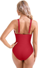 Ocevara Ocevara - Women Sexy Mesh Tummy Control Swimsuit Push Up High Waisted Bathing Suit - image 32