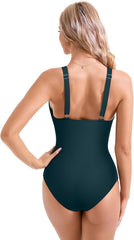 Ocevara Ocevara - Women Sexy Mesh Tummy Control Swimsuit Push Up High Waisted Bathing Suit - image 27