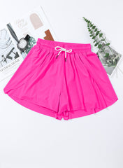 Ocevara Ocevara - Pink Solid Color Simple Versatile High Waist Swim Short - image 12