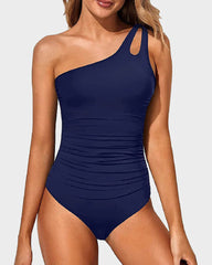 Ocevara Ocevara - One Shoulder One Piece Swimsuit for Women Tummy Control Bathing Suits - image 16