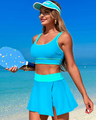 Ocevara Ocevara - High Waisted Bikini Sets Tummy Control Swim Skirt Two Piece Swim Suit Tummy Control - image 19