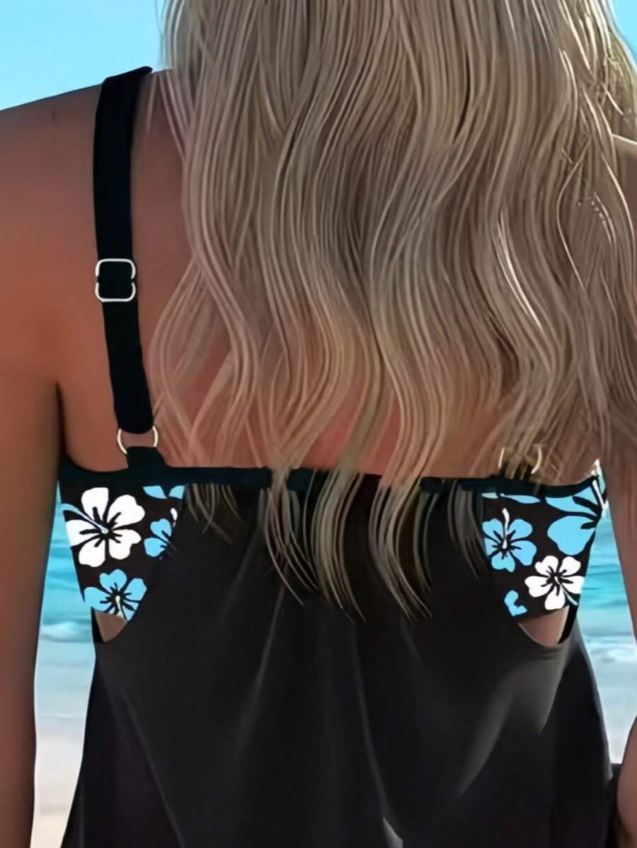 Printed Two-Piece Swimwear Set