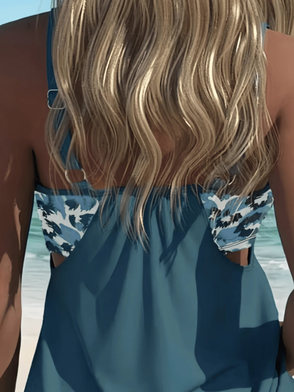Printed Two-Piece Swimwear Set