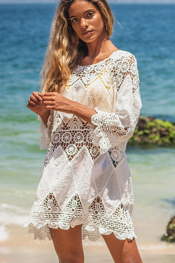 beachsissi Round Neck Ethnic Swimwear Cover Ups Main image