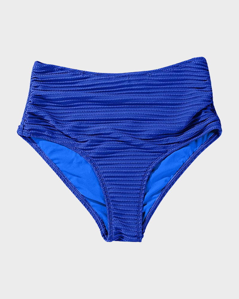 Ocevara Ocevara - Textured Knot-Front High-Waisted Bikini Set - image 32