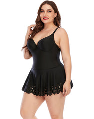 Ocevara Black Sweetheart Neck Underwired Cutout One-Piece Swimsuit - image 4
