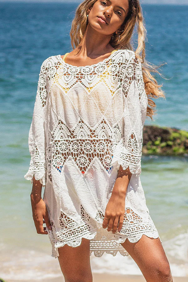 beachsissi Round Neck Ethnic Swimwear Cover Ups Secondary image