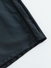 Men's Solid Color Drawstring Square-Leg Swim Trunks