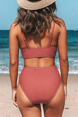 Ocevara Ocevara - V-Neck High Waist Bikini - image 2
