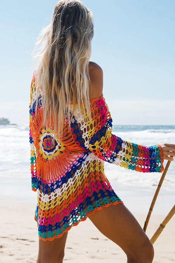Colorful Sun Protection Swimsuit Cover Up Secondary image