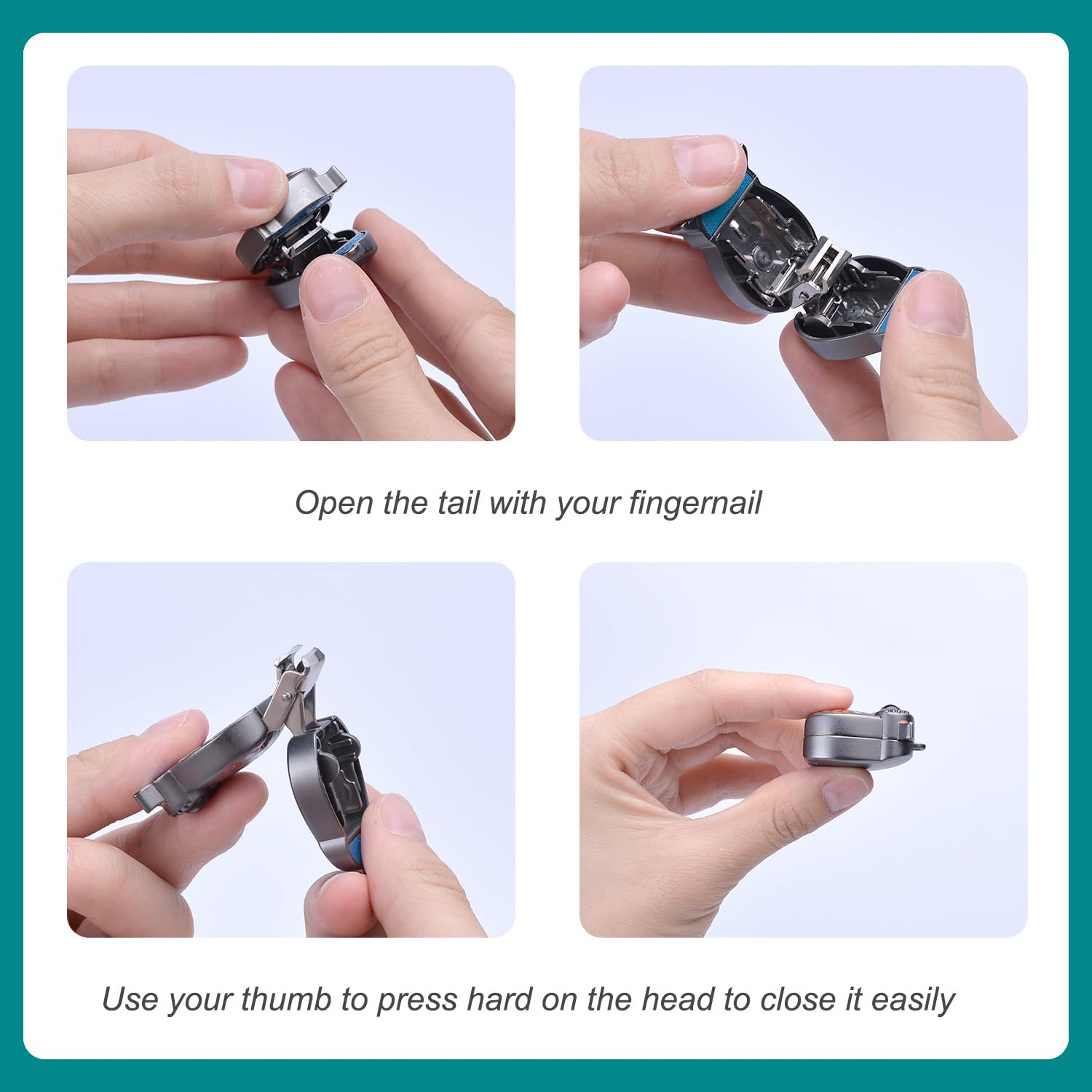 German Professional Stainless Steel Mini Nail Clippers, Ultra Sharp and Sturdy Fingernail and Toenail Clippers, Foldable Portable Nail Clippers with Owl Patterns