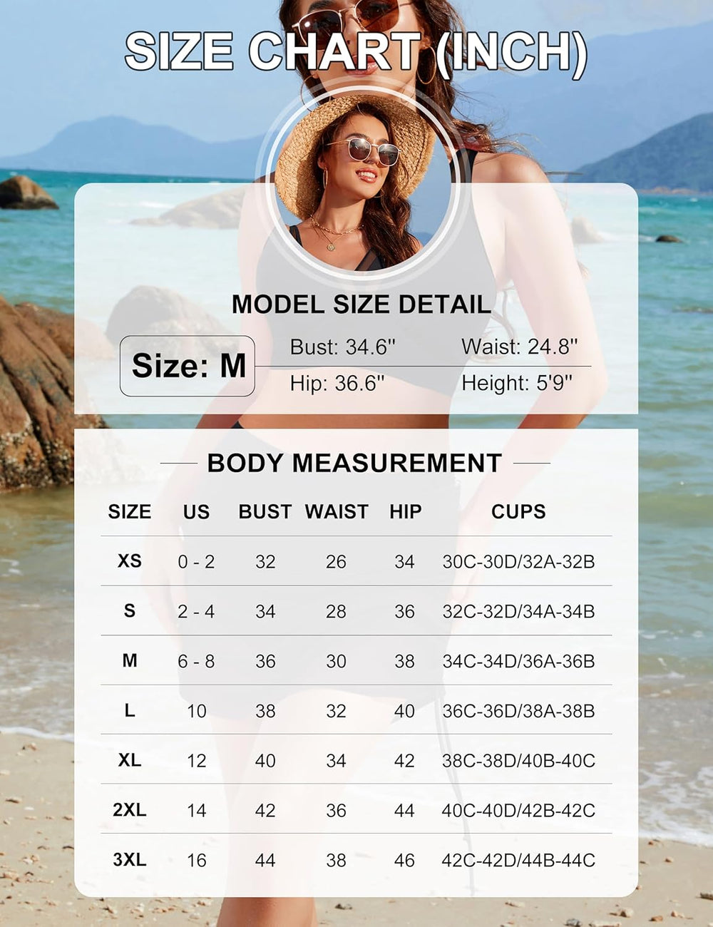 Ocevara Ocevara - Women's Swim Skirt High Waisted Bikini Sets Tummy Control Swimsuits Mesh Sarong - image 11