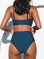 Ocevara - V-Neck High Waist Bikini