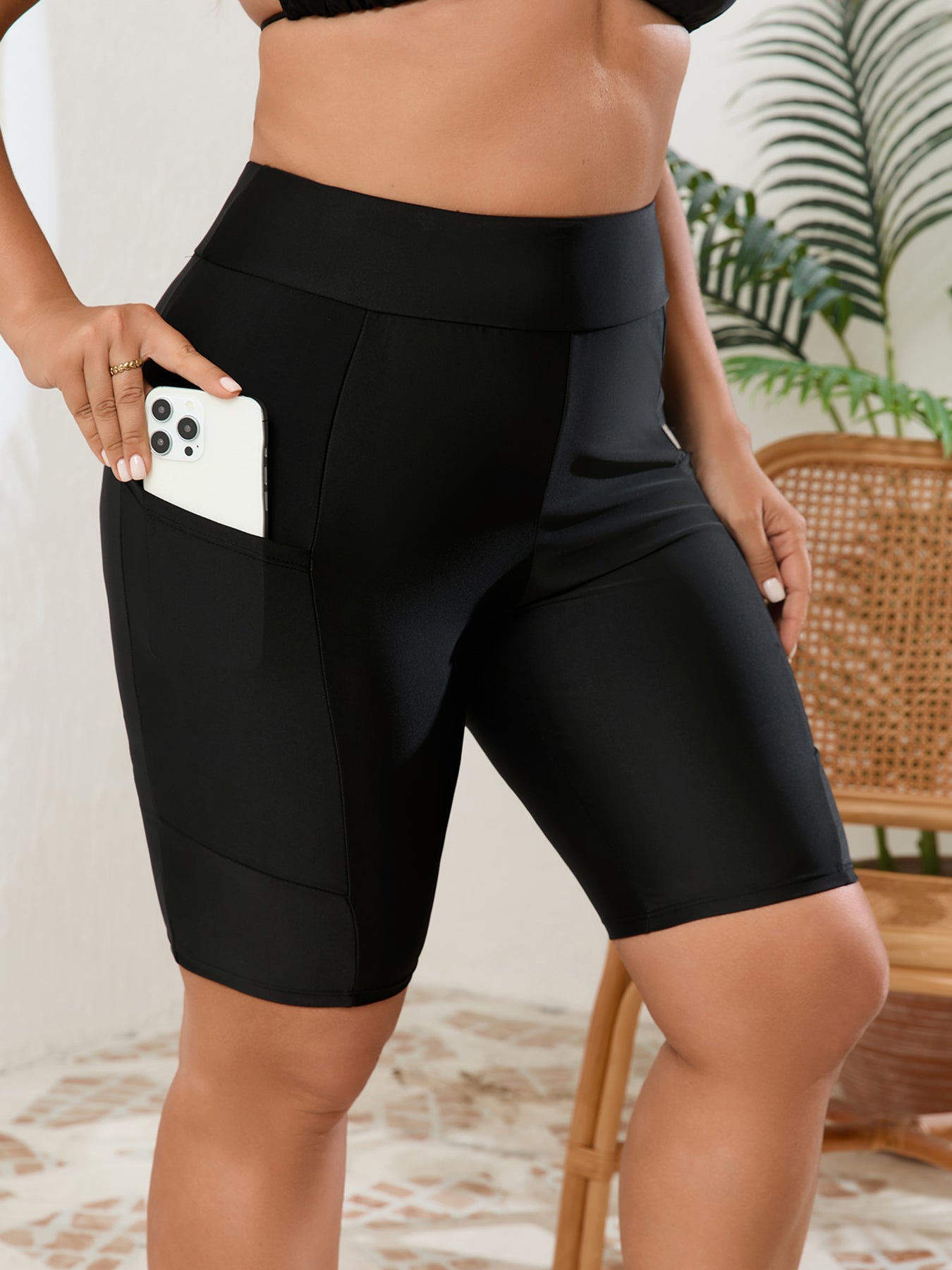 Pocket Swim Biker Shorts
