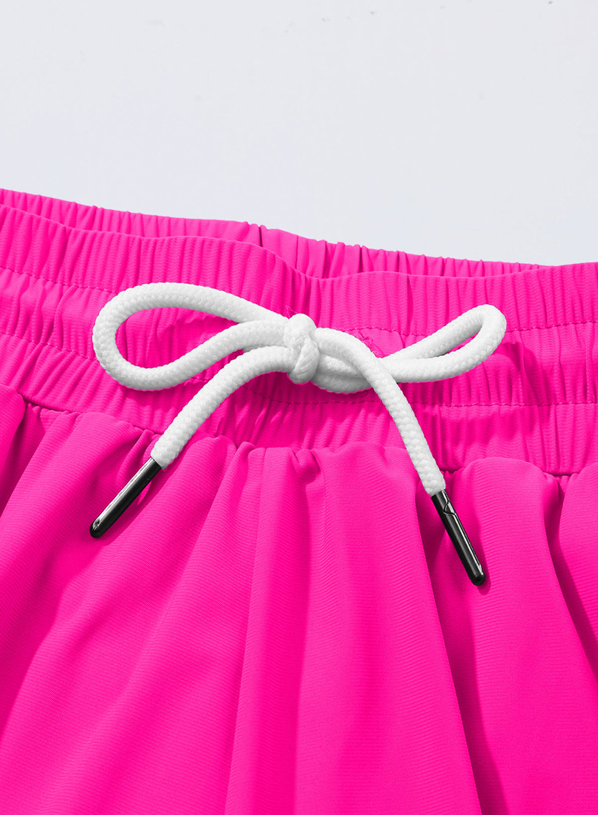 Ocevara Ocevara - Pink Solid Color Simple Versatile High Waist Swim Short - image 10
