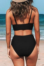 Ocevara - V-Neck High Waist Bikini