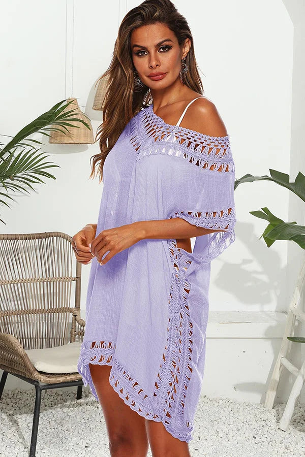 Ocevara Fashion Hollow V Neck Swimsuits Cover Up - image 3