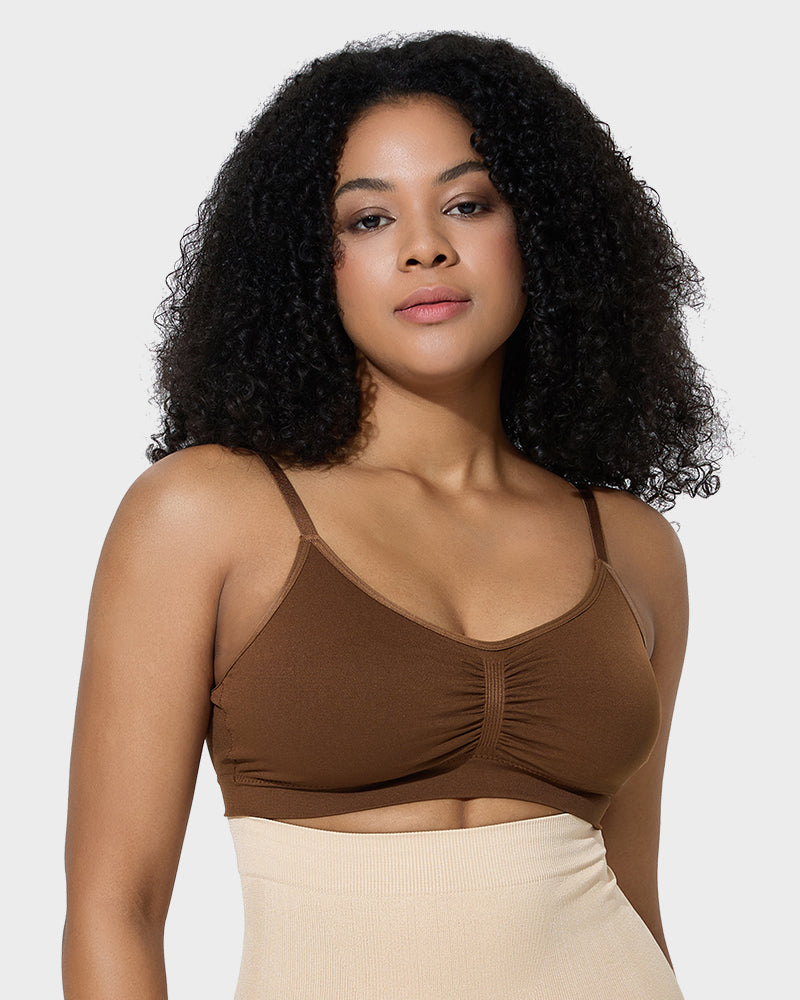 Ocevara Ocevara Women's Full Coverage Non-Padded Wireless Sculpt Bra - image 5