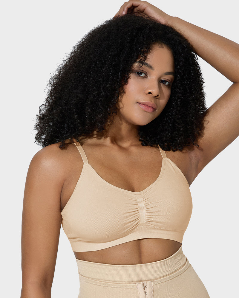 Ocevara Ocevara Women's Full Coverage Non-Padded Wireless Sculpt Bra - image 2