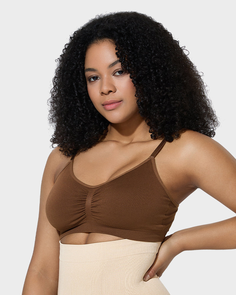 Ocevara Ocevara Women's Full Coverage Non-Padded Wireless Sculpt Bra - image 6