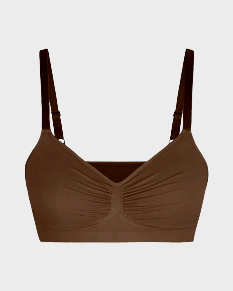Ocevara Ocevara Women's Full Coverage Non-Padded Wireless Sculpt Bra - image 8