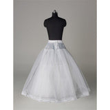 Fashion A Line Wedding Petticoats Accessories White Floor Length OKP3
