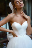 Popular Wedding Dresses, Off Shoulder Long Bridal Gowns, Tulle Newest Wedding Dresses OK1984