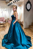 Simple Ball Gown Long Prom Dress, Popular Formal Evening Dress OK1803