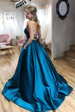 Simple Ball Gown Long Prom Dress, Popular Formal Evening Dress OK1803