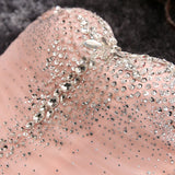 Strapless Sweetheart Blush Pink Beading Tulle Short Homecoming/Prom Dress OK303