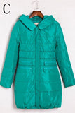 New Design Red Long Style Down Jacket Winter Clothing With Hat  D6