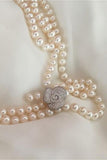 Handmade Near Round 7-8mm Freshwater Pearl Necklace P23
