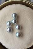 Girl White Elegant 8-9mm Akoya Grey Color Loose Pearl P46