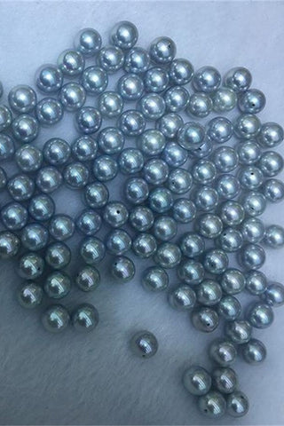 Girl White Elegant 8-9mm Akoya Grey Color Loose Pearl P46