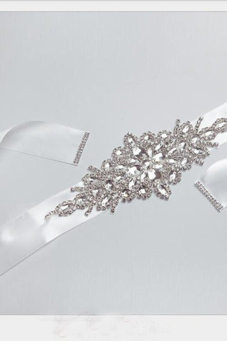 Handmade Rhinestones Wedding Belts Crystal Bride Sashes BS3