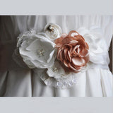 Flowers Wedding Sash Bridal Belts,Satin Ribbon Sash,Bridesmaid Sash/Belt BS7