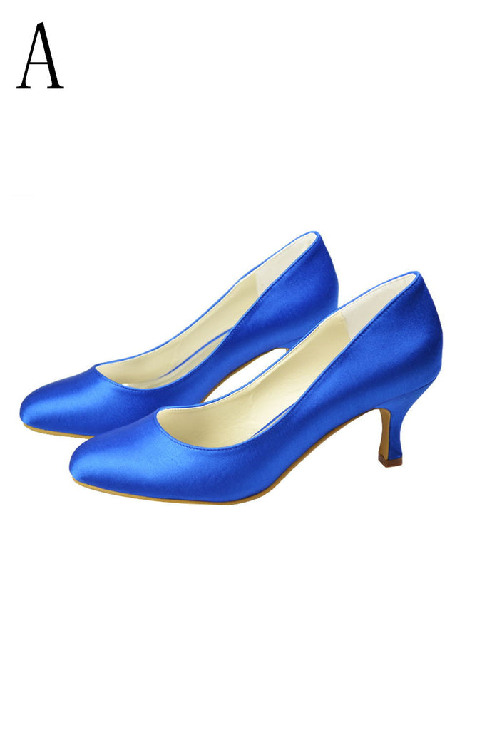 Royal Blue Cheap Handmade Comfortable Beautiful Shoes For Wedding S20