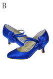 Beautiful Handmade Cheap Wedding Shoes With Bow And Strap S29