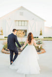 Stunning Plus Size Wedding Dress with Lace Applique and Long Sleeves OKU77