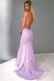 Spaghetti Strap Mermaid Prom Dress Criss Cross Formal Evening Dress OKI34