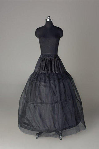 Fashion Black Wedding Petticoats Accessories Black Floor Length Underskirt OKP1