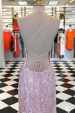Spaghetti Strap Mermaid Prom Dress Criss Cross Formal Evening Dress OKI34