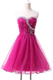 Charming Sparkly Cute Sweetheart Beading Homecoming Dress K240