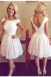 V-back Short Lace Beading Gorgeous Pretty Homecoming Dress K381