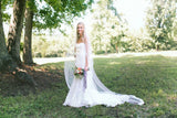 Alencon Lace Edged Cathedral Length Tulle Bridal Veils Wedding WV16