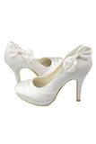 High-Heel Ivory Elegant Comfy Simple Wedding Shoes S84
