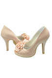 Pretty Elegant High-Heel Peep Toe Wedding Shoes S92